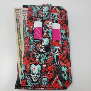 New Horror Themed Purse Pal Slim Compact Wallet Card Holder Coin Purse